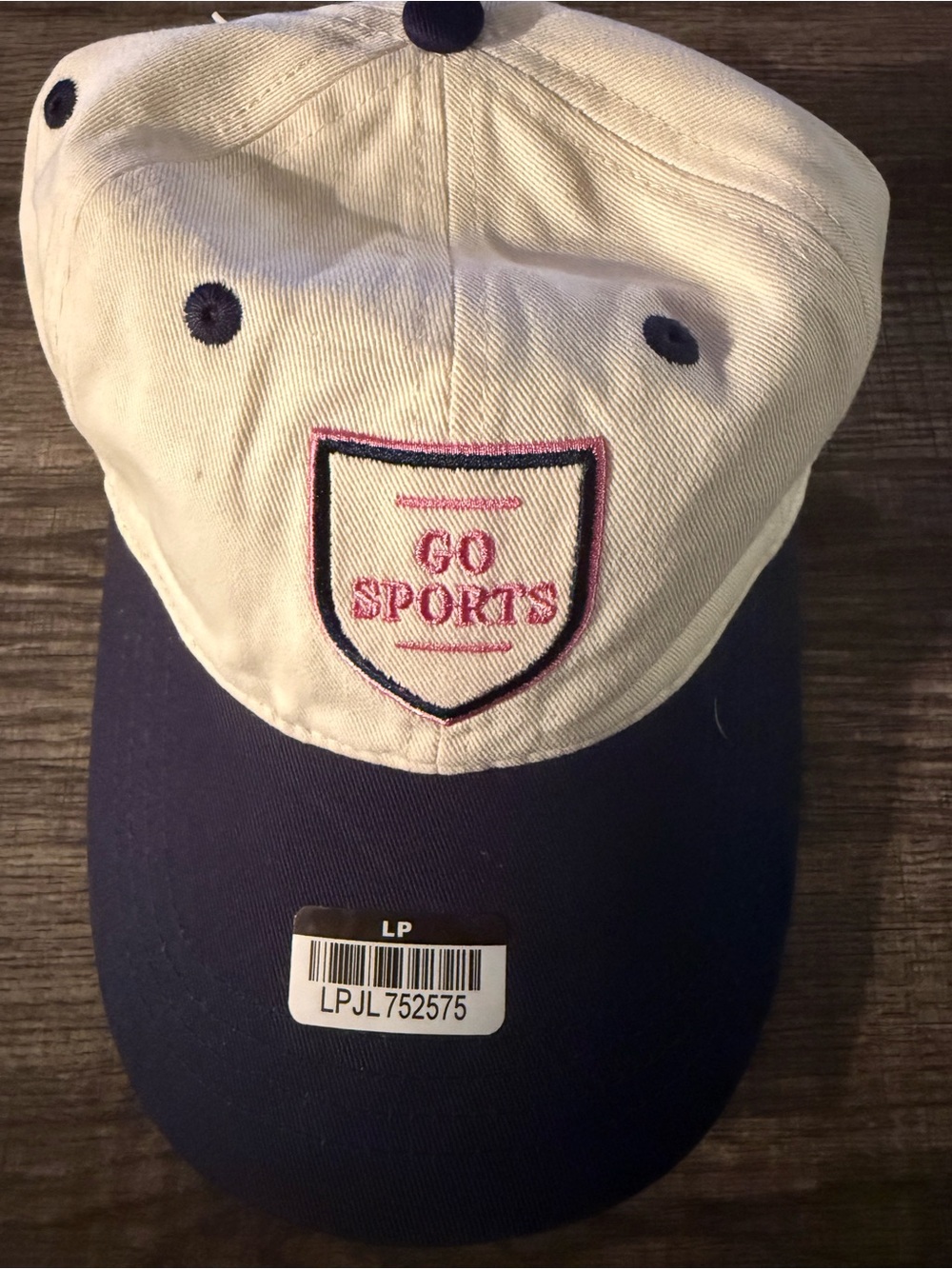 Frasier Sterling Sport - Two-Tone Baseball Cap in Cream and Navy